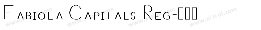Fabiola Capitals Reg字体转换